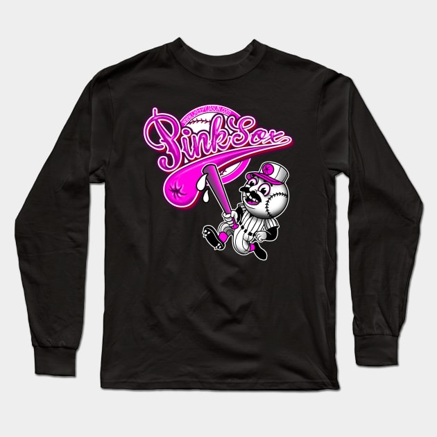 pink sox Long Sleeve T-Shirt by creepyjason